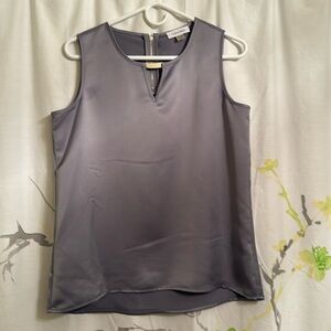 Silver Calvin Klein shell – satin fabric size, medium